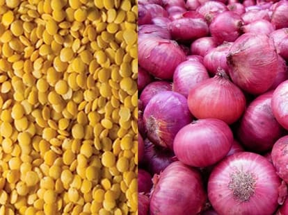 Prices of pulse and potato in UP.