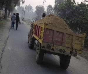 firing in illegal sand mining. 