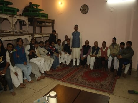 protest of overtaking the banke bihari temple