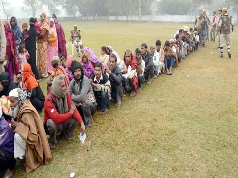 The village government descended voters