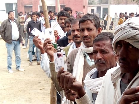 74 percent polling in first fase