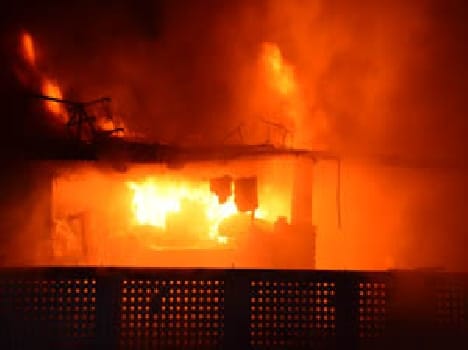 Cotton fire, spread panic