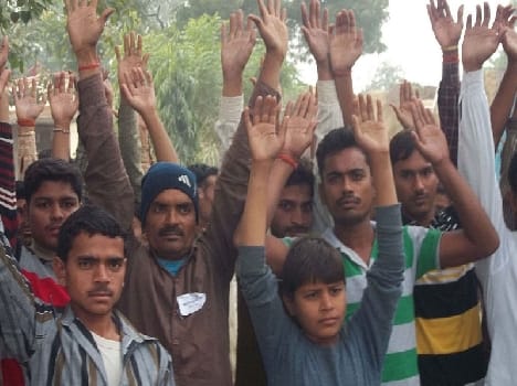 pinjri villagers want re-election