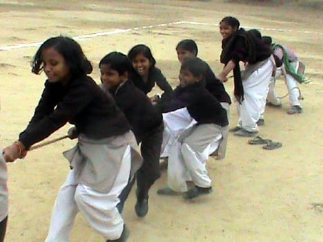 disabled child perform in sports