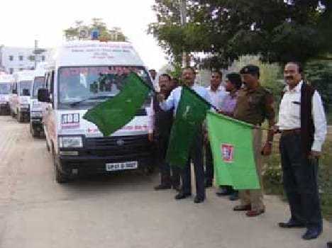 9 new ambulence to gazhipur