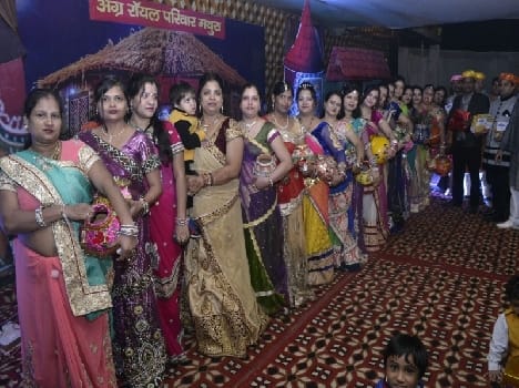 cultural night by agra royal family in mathura