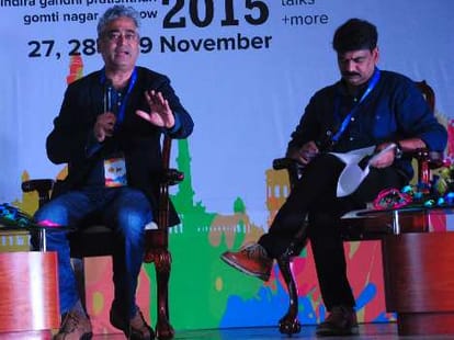 Rajdeep Sardesai speaks in litrature carnival. 