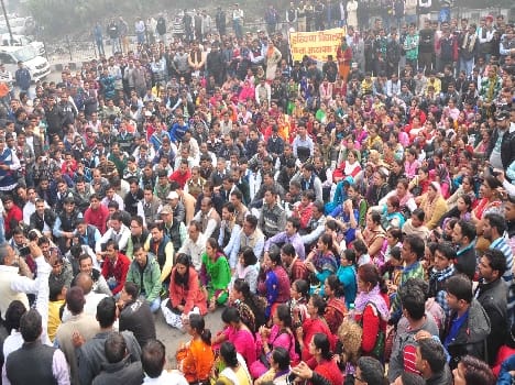 test protest by teacher 