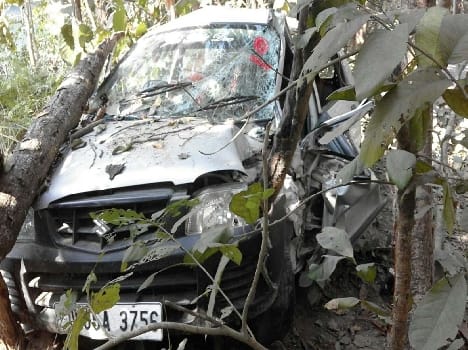 Car crashed into the tree , the woman's death