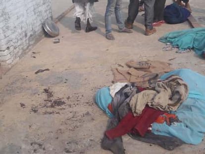 A girl set fired in Barabanki.