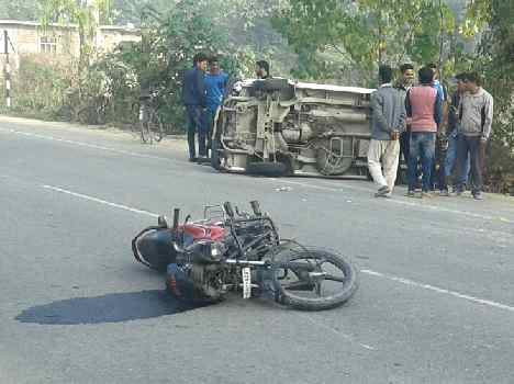 bike accident at una, teacher died.