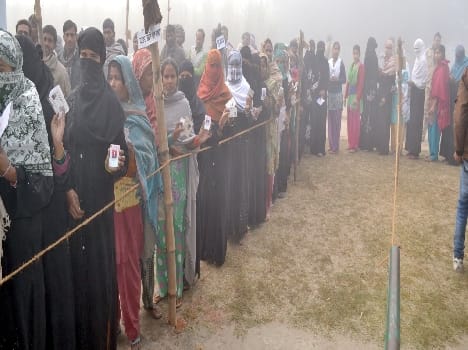 Lashed vote, polling 79.5 per cent