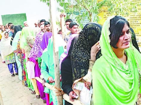 Bumper voting, 81 per cent cast votes