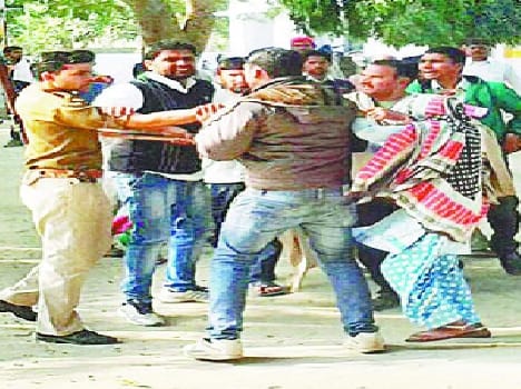 Youths ran beaten