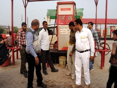 Petrol pumps diesel-petrol samples