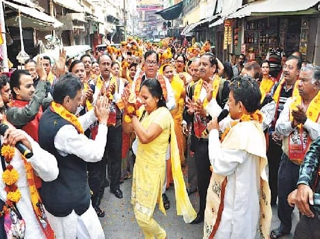 shobhayatra goes out in rampur
