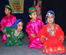 Adorable presentations The children drew applause