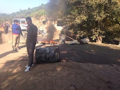 vehicle torched after allegations of bovine smuggling in rajouri 
