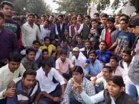 College students have locked gate furore
