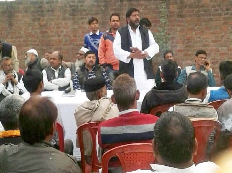 the BJP and SP are disturbing the peaceful atmosphere of state