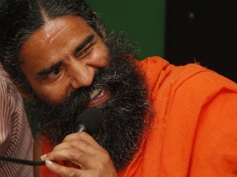 baba ramdev's press confrence on patanjali products