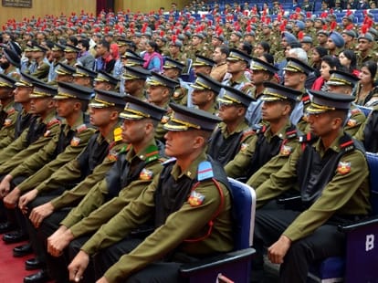 Indian military academy passing Out parade sunil rana from palampur get coas bronze medal.