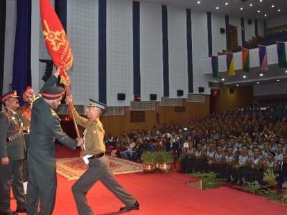 Indian military academy passing Out parade sunil rana from palampur get coas bronze medal.