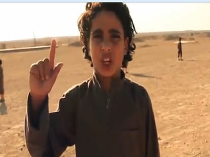 ISIS child soldiers play sickening 'Hide and seek' game in Syria