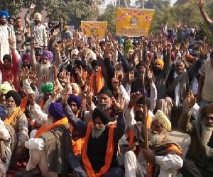 punjab, bathinda, penshions  protest
