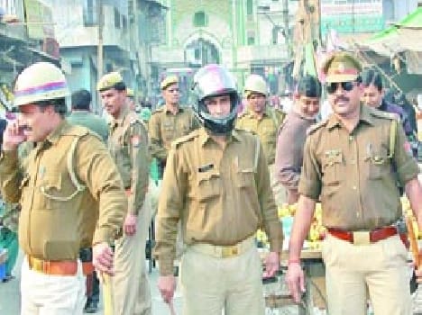 Security was tight at Friday prayer