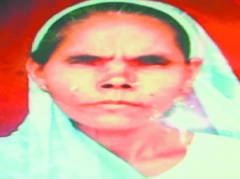 Elderly woman strangled