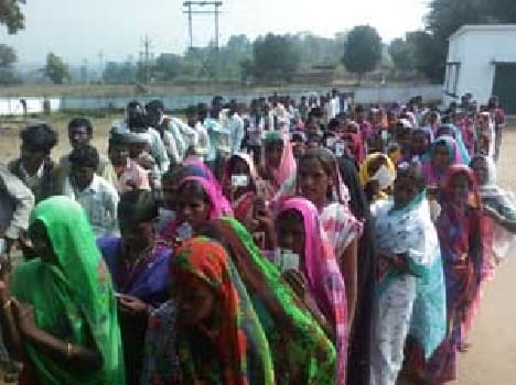 62 per cent of the vote for village government