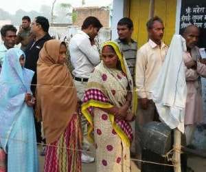 Third phase voting for village election.