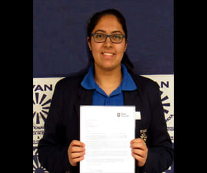 Pritika got 75 lakhs scholarship from the USA