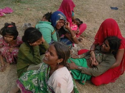 Three children died because of collapse of a water tank.