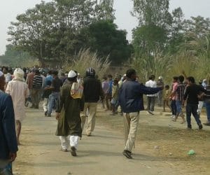 Third phase voting for Gram pradhan election.
