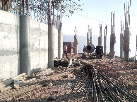 bus stand build in swarghat.