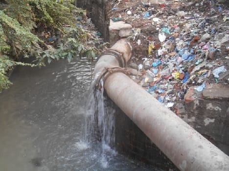 Thousands of liters of water wasted