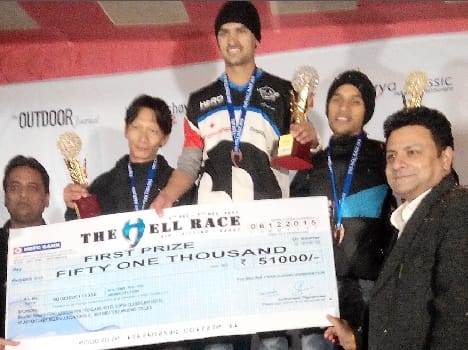 beed billing cycling rally hill race winner davinder.