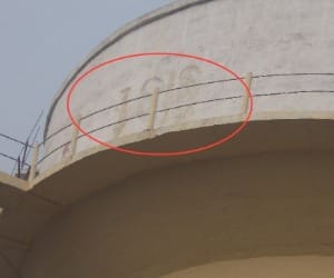 three arrested writing ISIS slogan on water tank