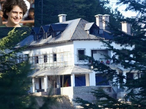 priyanka gandhi home in shimla