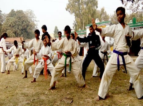 Self-Defense Training with the karate belt grading test