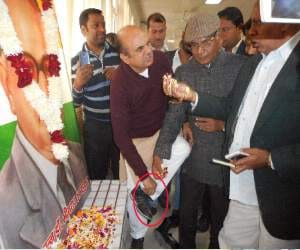dispute during tribute program of baba saheb bhim rao ambedkar
