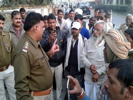 Azad Hind government supporters clashed with police