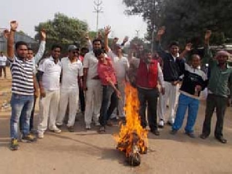 Terrorists blew effigy