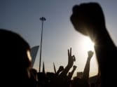 protest on highway