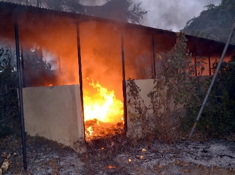 Electricals shop fire, the loss of thousands