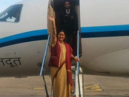 Sushma swaraj  will go Palestine 