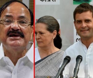 congress is threatening court through to parliament: naidu