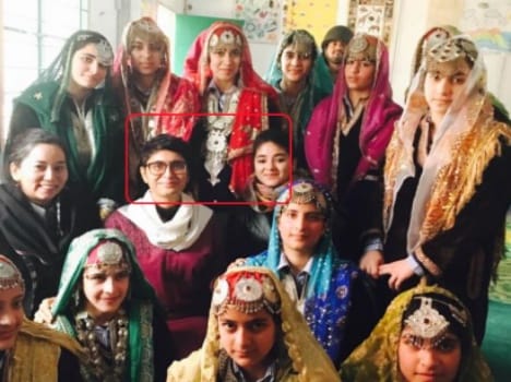 amir khan wife's kiran rao visit srinagar